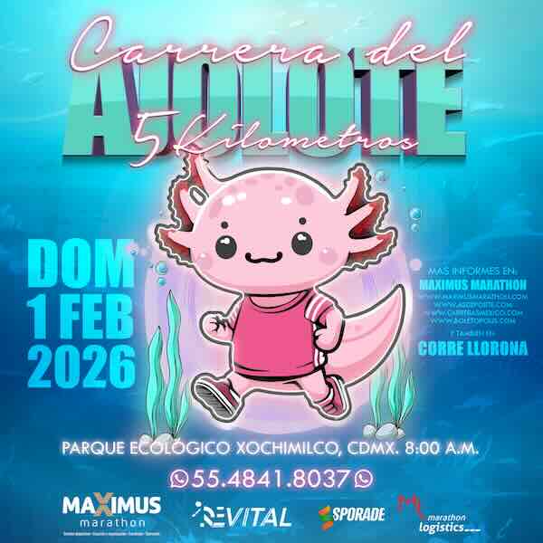 Logotipo Carrera del Ajolote 5k